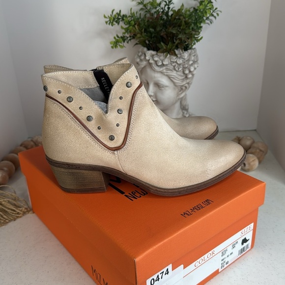 Miz Mooz Keeley Women's Ankle Boot Linen Size 9.5/Euro 40 - Picture 10 of 10